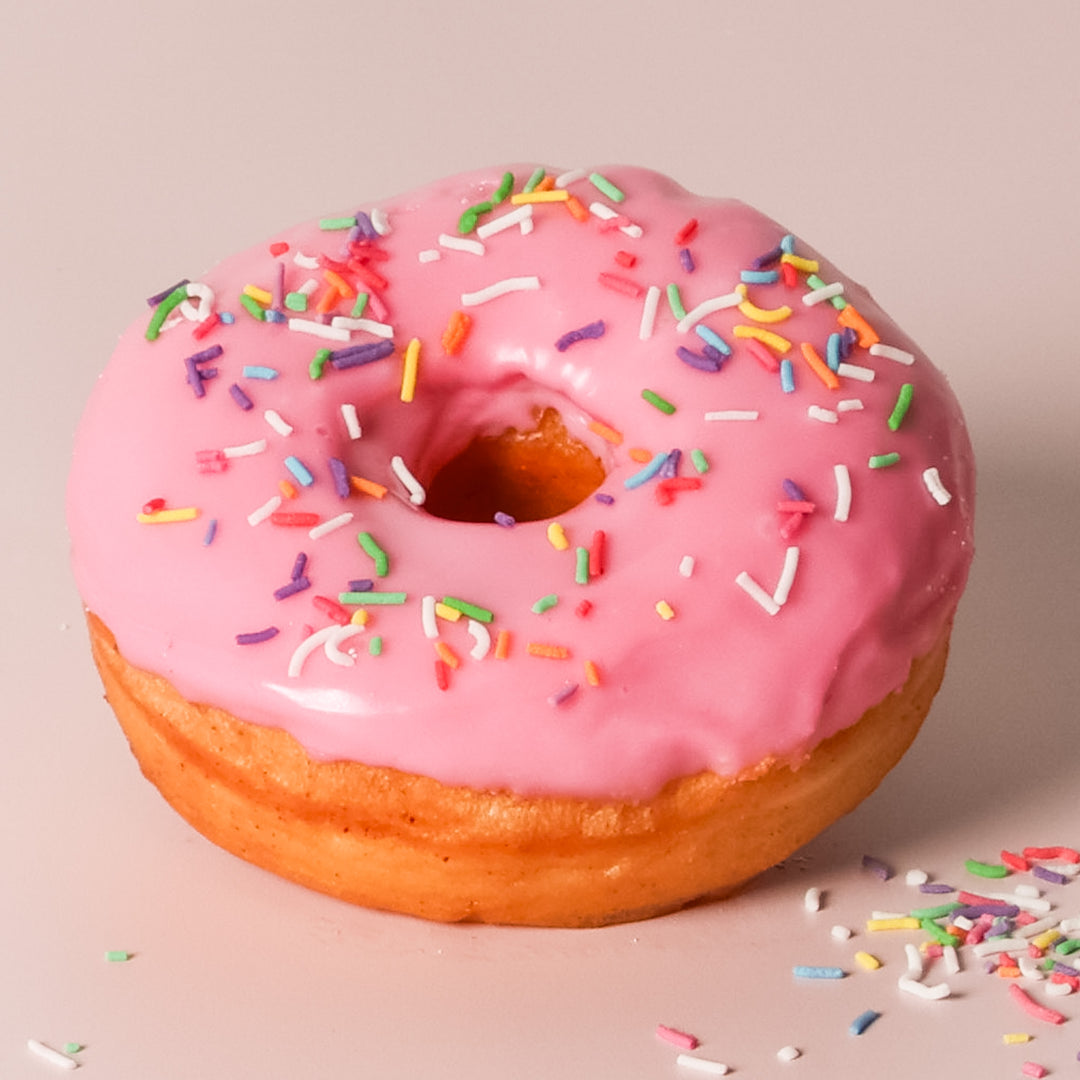 Strawberry Glaze Doughnuts - Vegan