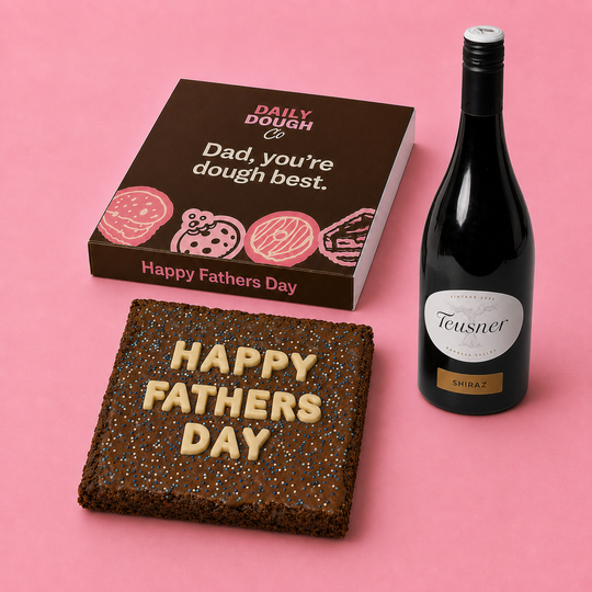 Father's Day Brownie Slab + Teusner Shiraz