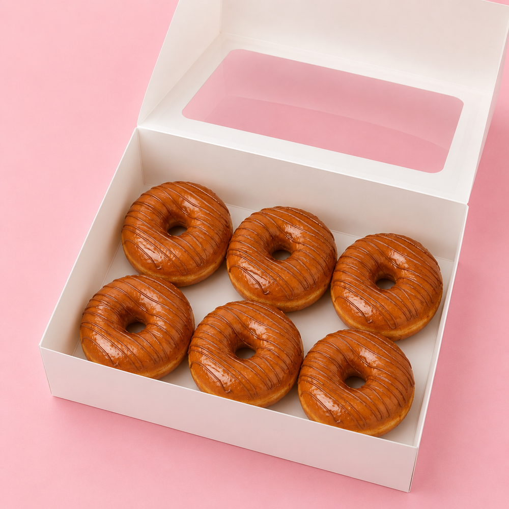 Caramel Glaze Doughnuts - Vegan