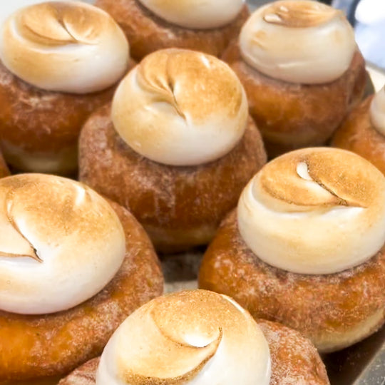 Lemon Meringue Doughnuts
