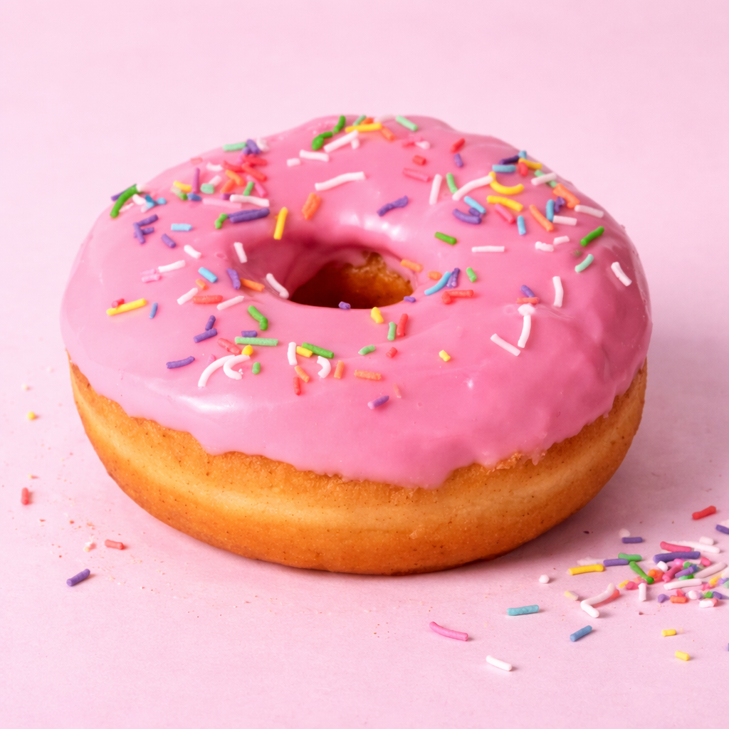 Strawberry Glaze Doughnuts